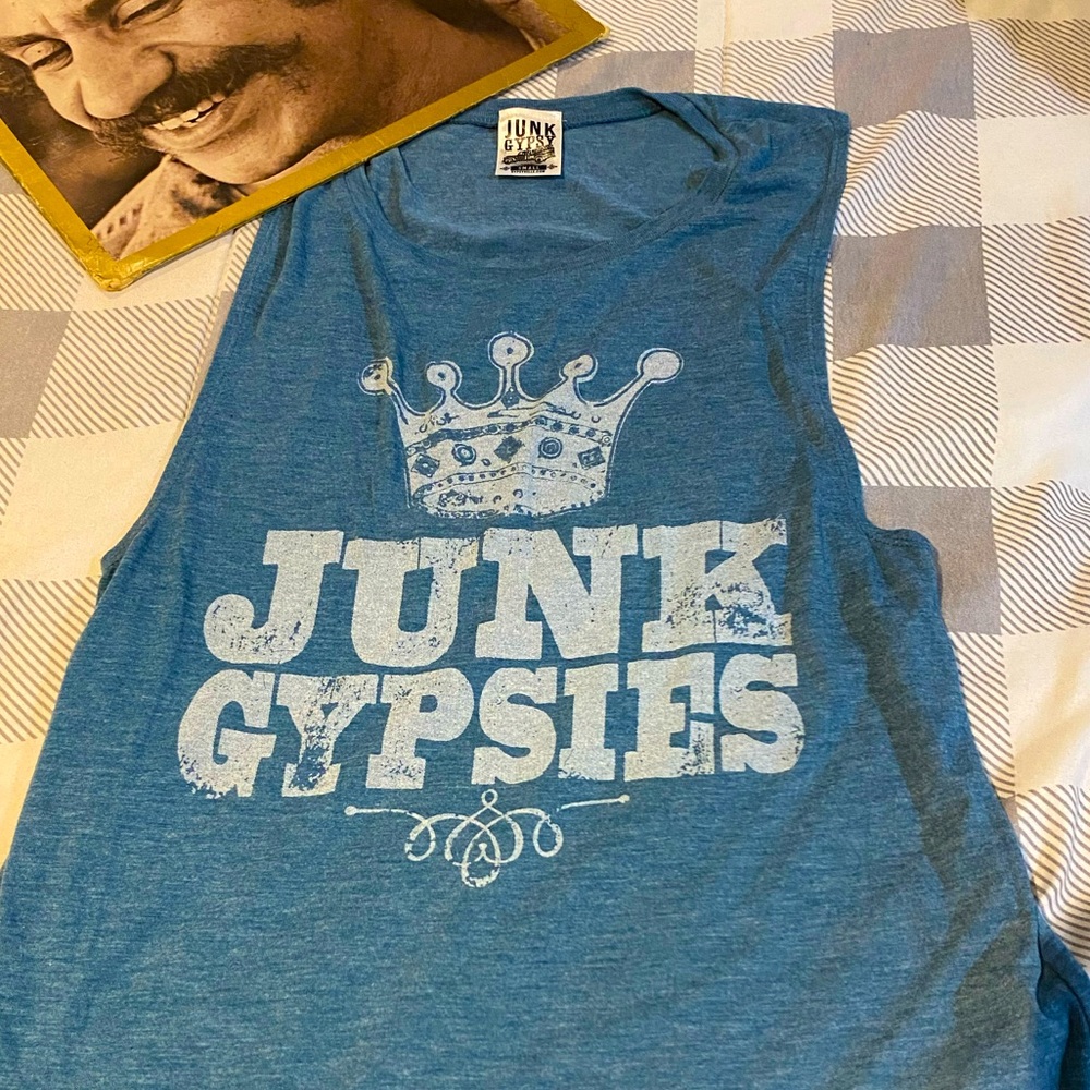 Junk Gypsy Blue Razor back Tank